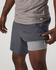 Kore Short Lined 7" | Charcoal